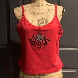 Large Harley Davidson Crop Top